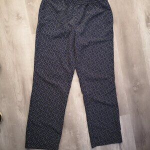 Talbots Ladies Elastic Waist Loose Fit Straight Leg Pants